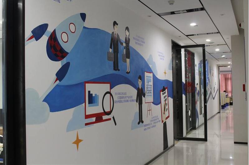 金融公司企業文化墻制作效果圖