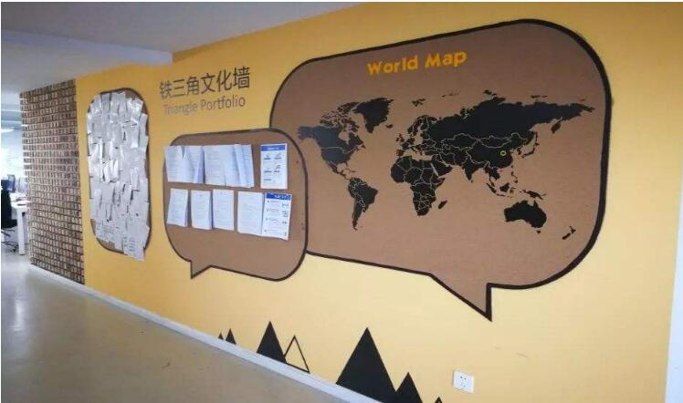 金融公司企業文化墻制作效果圖