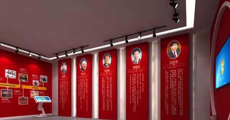 3d黨建文化墻平面圖圖片