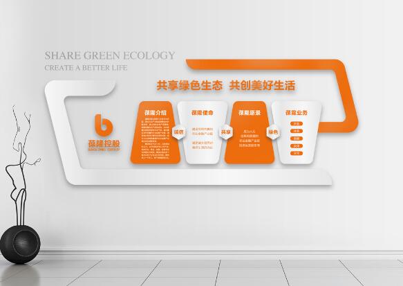 企業(yè)立體文化墻制作效果圖