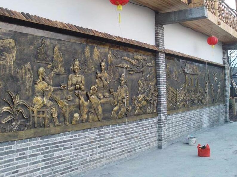 創意校園浮雕文化墻制作效果圖