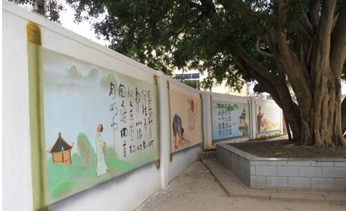 創(chuàng)意學(xué)校文化墻制作效果圖