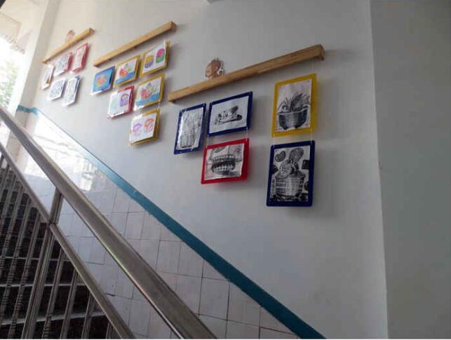 創意學校樓道文化墻制作效果圖