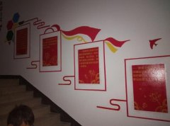 創(chuàng)意社區(qū)樓道文化墻制作效果圖