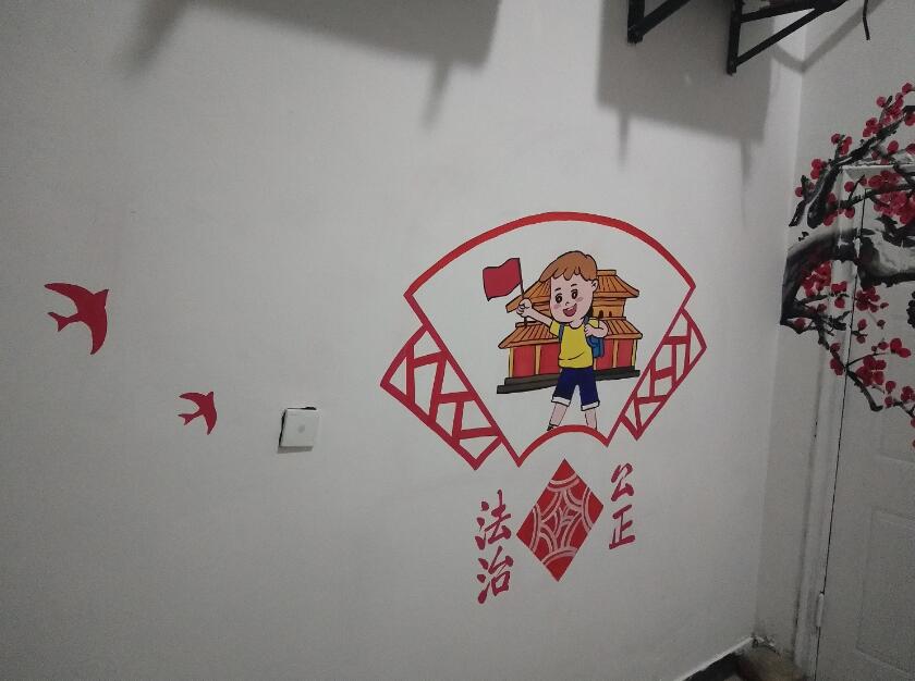 創意社區樓道文化墻制作效果圖