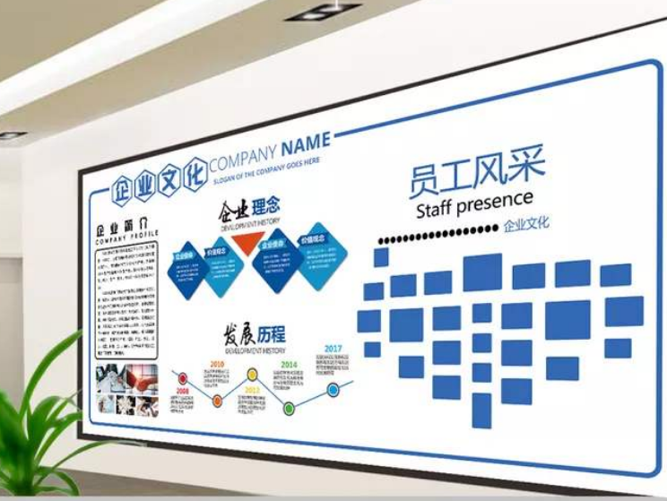 微立體企業文化墻活動室照片墻展示