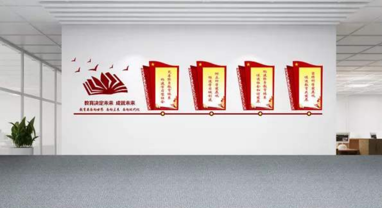 黨員辦公室黨建文化墻圖片