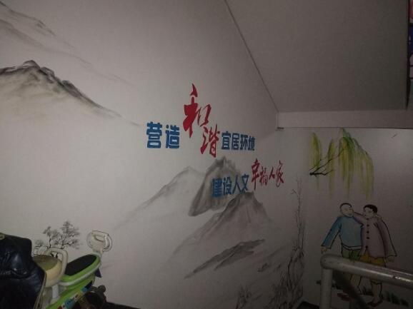 黨建文化墻彩繪制作效果圖