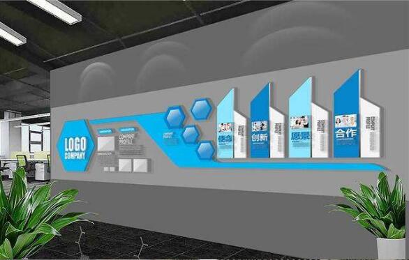 創意企業文化墻制作效果圖