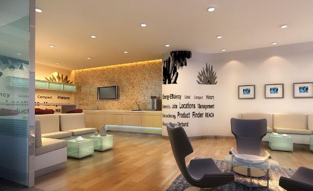  辦公室文化墻制作效果圖