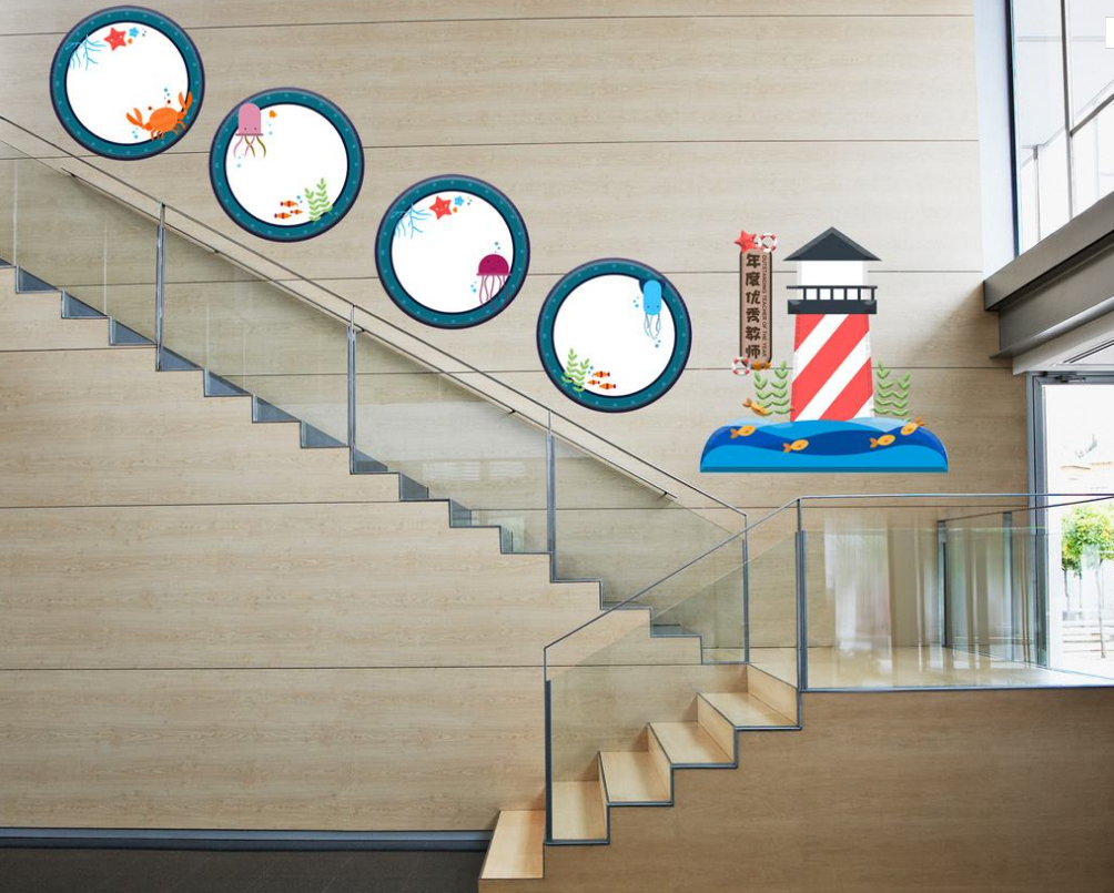 校園文化墻大廳墻學校樓道文化設計