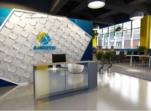 簡約辦公室文化墻制作