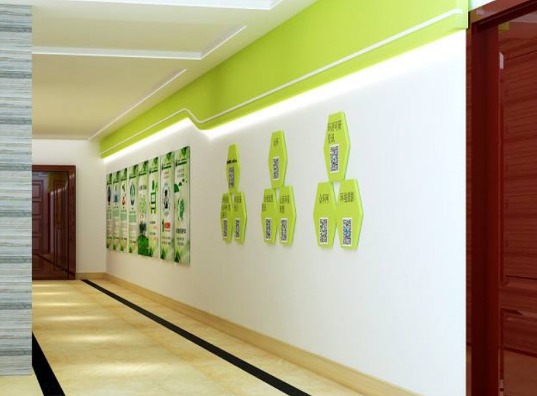 大氣環保公司互聯網文化墻設計