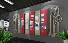 大型古典企業文化墻效果圖