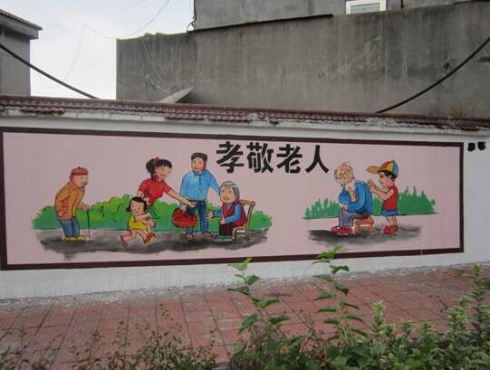 簡約鄉村文化墻制作效果圖