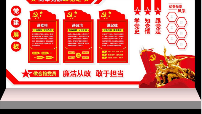 黨史 社區走廊 社區黨建 樓梯文化 紅色走廊 