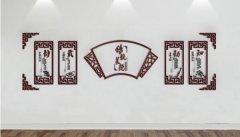 簡約國學文化墻制作效果圖