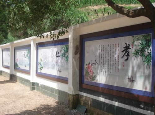 創(chuàng)意國學(xué)文化墻制作效果圖