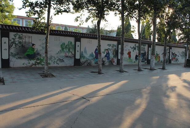 農村國學文化墻制作效果圖