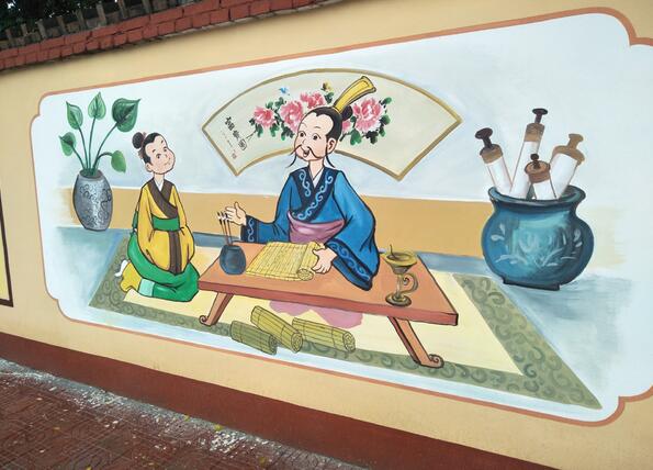 農村國學文化墻制作效果圖