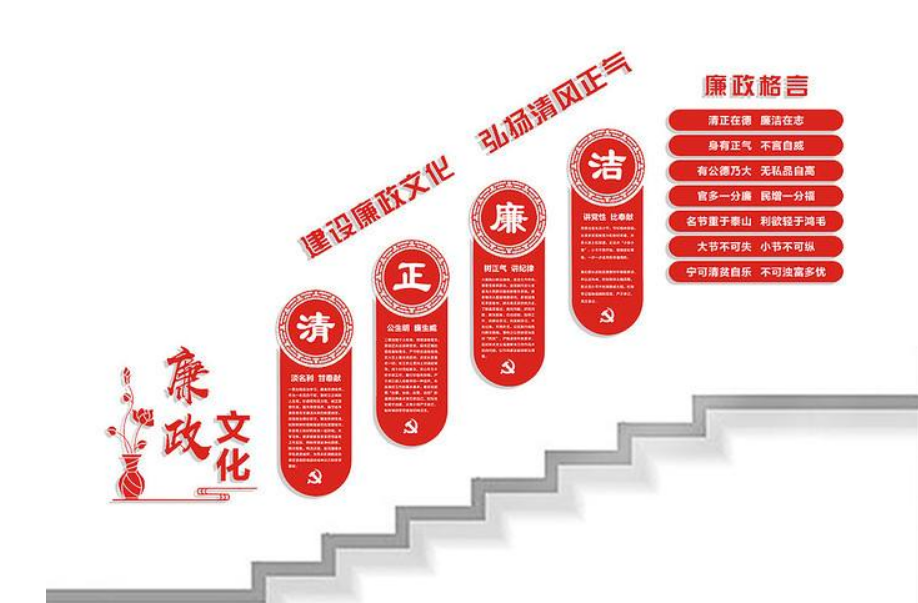 素雅黨建廉政布置效果圖文化墻