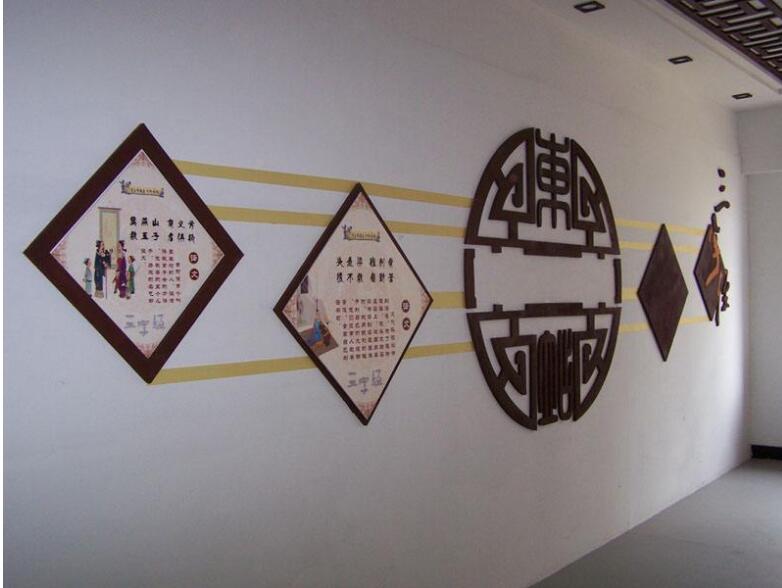 微立體學校文化墻制作效果圖