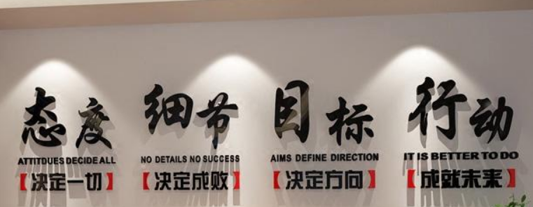 立體墻貼文化墻裝飾公司團(tuán)隊(duì)勵(lì)志標(biāo)語(yǔ)企業(yè)辦公工作室亞克力墻