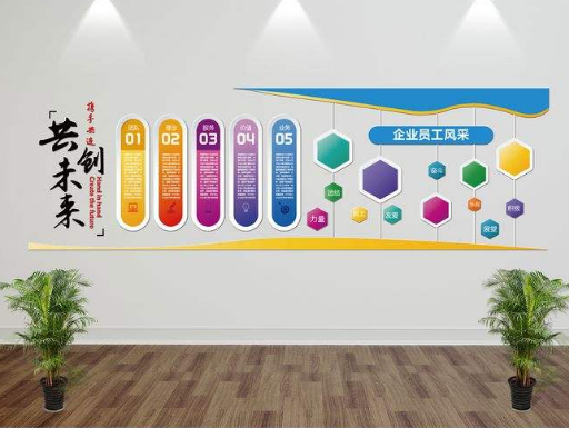 沐坤3d立體墻貼畫(huà)企業(yè)辦公工作室文化墻活動(dòng)室