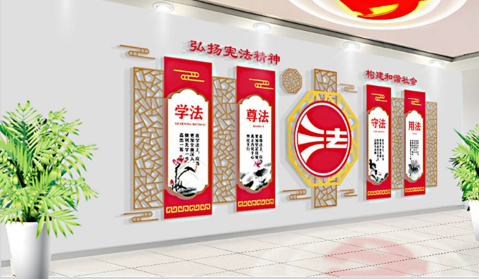 古典中式企業(yè)文化墻圖片