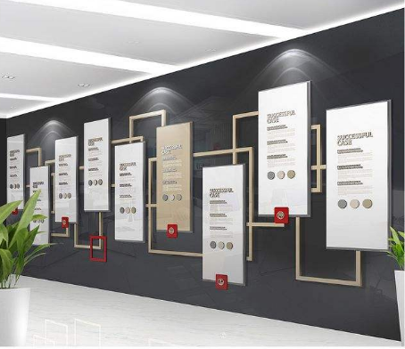 素雅廉政文化墻企業(yè)文化墻設(shè)計圖片
