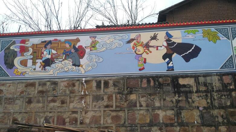 創意街道文化墻彩繪制作效果圖