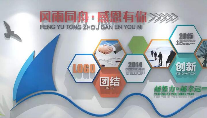 創意員工文化墻制作效果圖