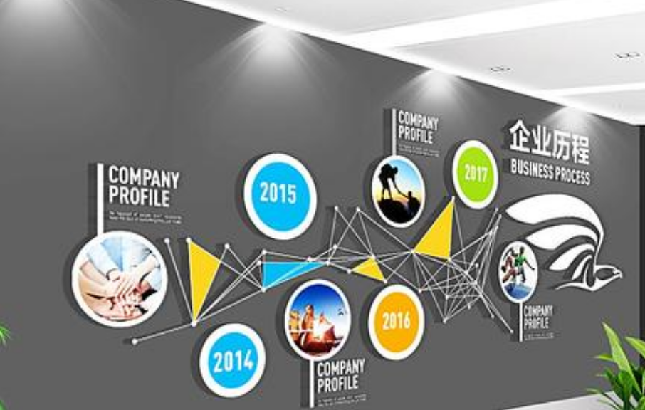 幾何圖形文化墻的創(chuàng)意設(shè)計(jì)