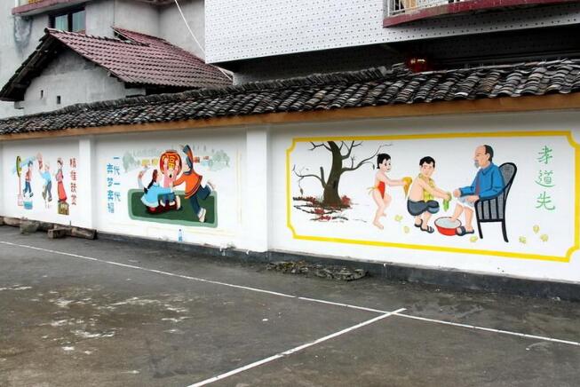 街道中華傳統美德文化墻設計制作