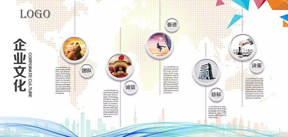 現代企業文化墻背景墻設計