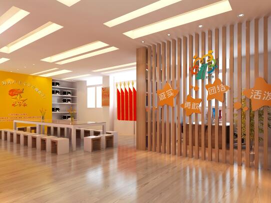 卡通校園文化墻制作效果圖