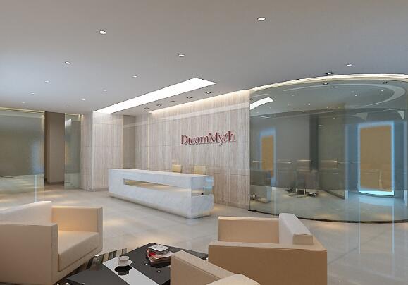 公司創意前臺文化墻制作效果圖