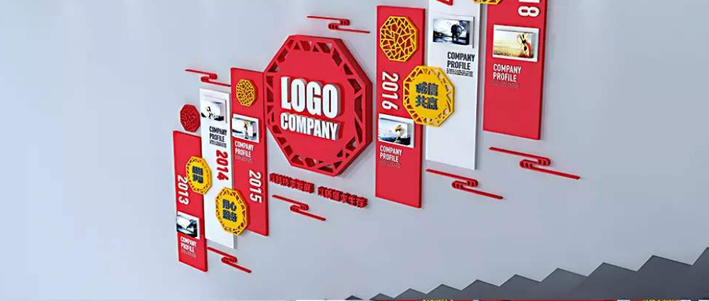 誠信團(tuán)結(jié)企業(yè)樓梯文化墻