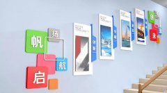 立體公司樓道文化墻制作效果圖