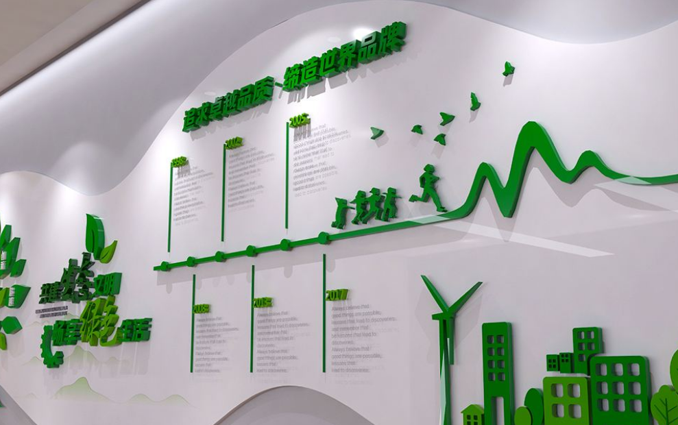 背景墻設(shè)計(jì)制作廈門金逗號(hào)讓你的企業(yè)文化墻