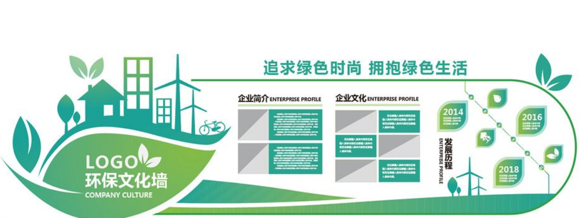 通用環(huán)保社區(qū)文化墻設(shè)計(jì)圖片