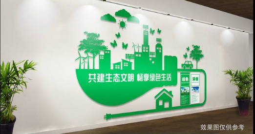 微立體講文明樹新風(fēng)文化墻環(huán)保墻uv展板