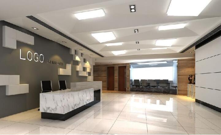 大氣前臺文化墻制作效果圖