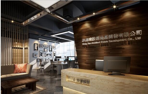 大氣前臺文化墻制作效果圖