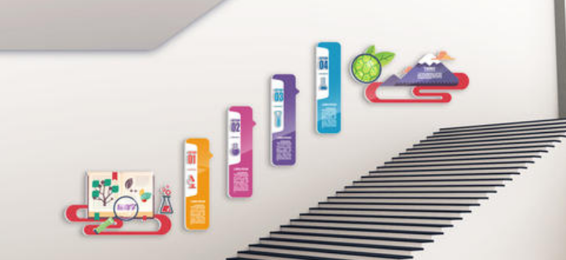 校園樓梯文化墻設計圖