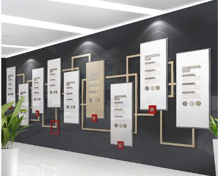 素雅中式廉政文化墻企業文化墻