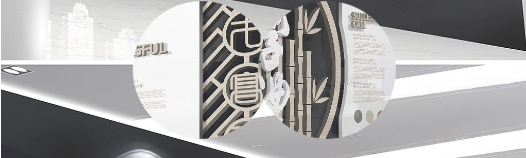 素雅古典企業文化墻校園文化墻