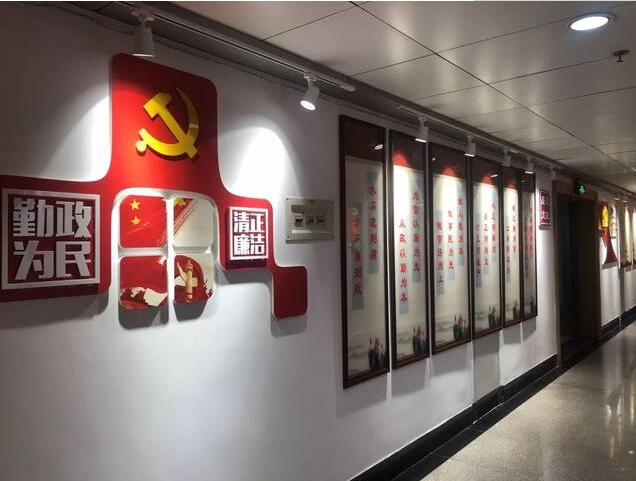 大氣莊嚴的黨建文化墻制作效果圖