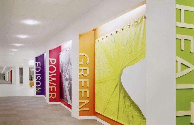 最新金融公司企業文化墻制作效果圖