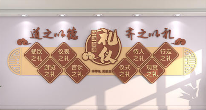 中華傳統美德文化墻